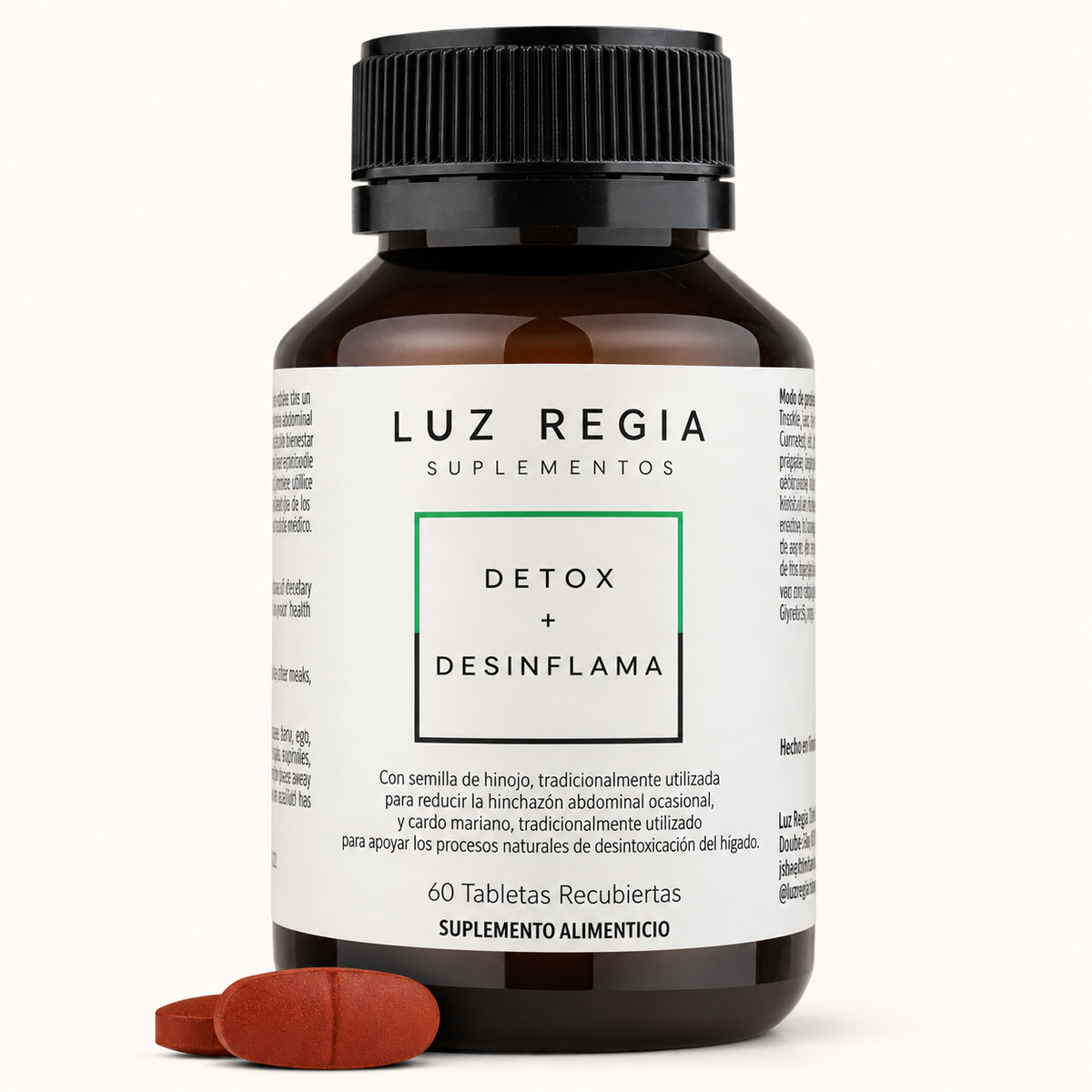 Detox + Desinflama — Agiliza el Sistema Linfático · 60 tabletas (1 mes)
