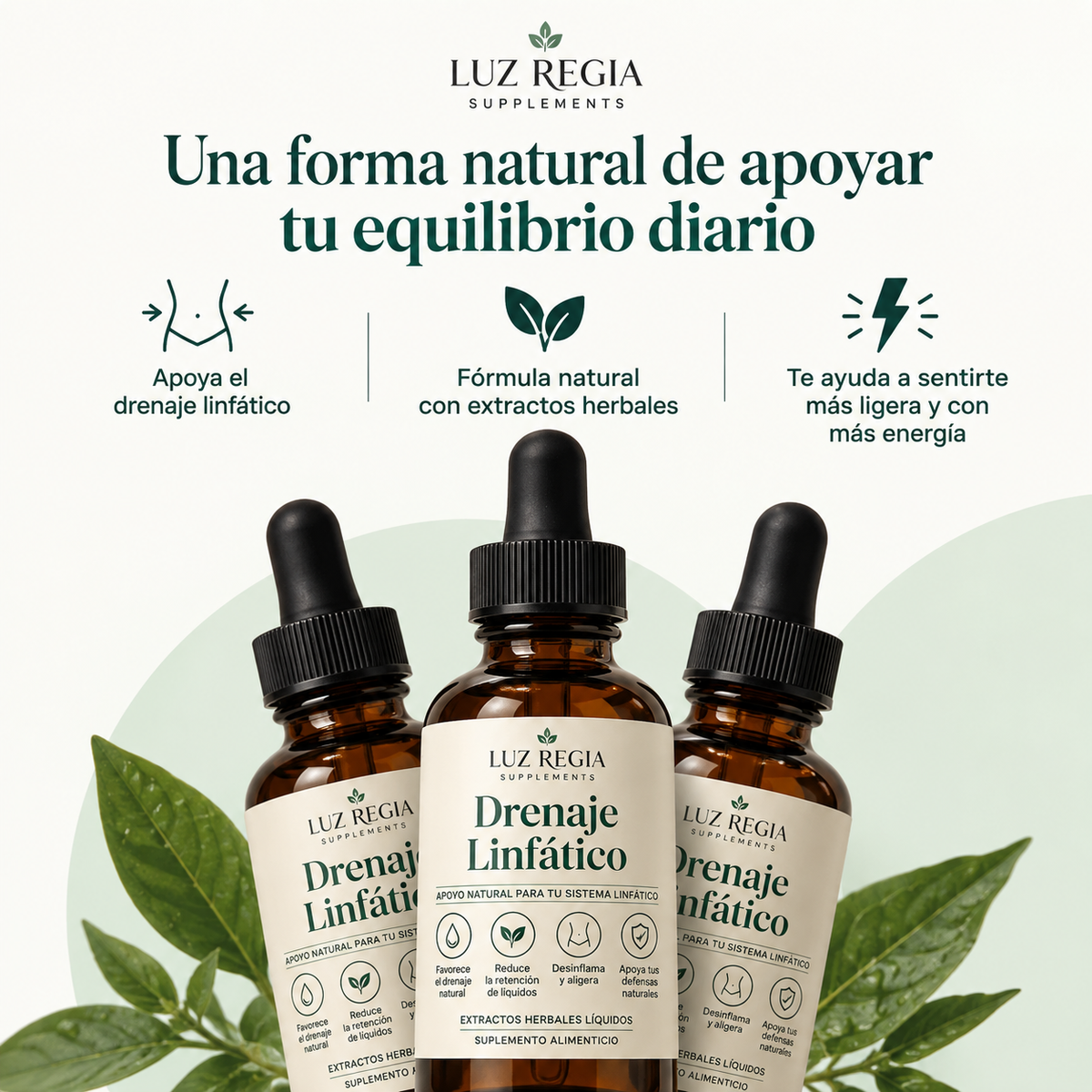 Gotas Orgánicas para Drenaje Linfático