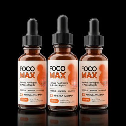 3 frascos de FOCO MAX