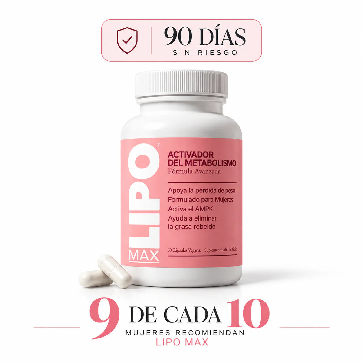 Garantia de 90 dias de LIPO MAX